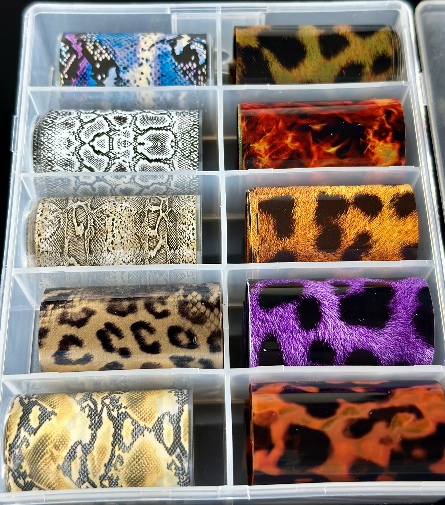 Animal printed transfer foil box