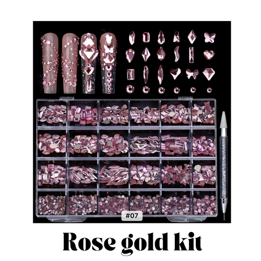 Le Noir The Luxury Nail Brand nail art gems box