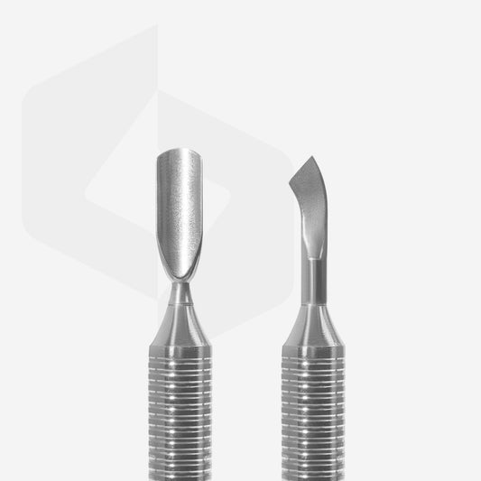 STALEKS Hollow manicure pusher EXPERT 100 TYPE 4.2 (rounded pusher + blade bent)