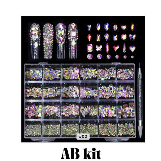 Le Noir The Luxury Nail Brand nail art gems box