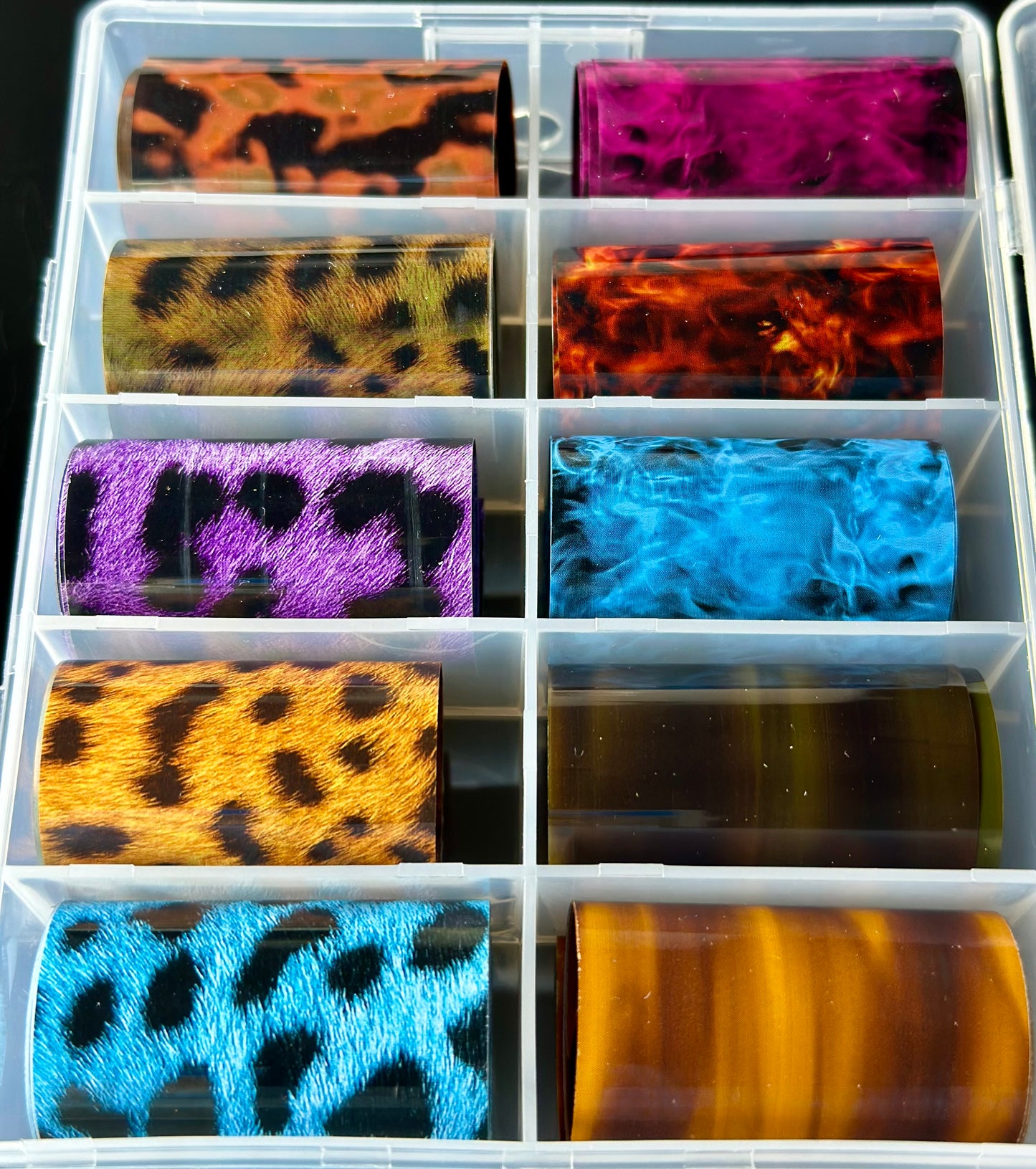 Animal printed transfer foil box