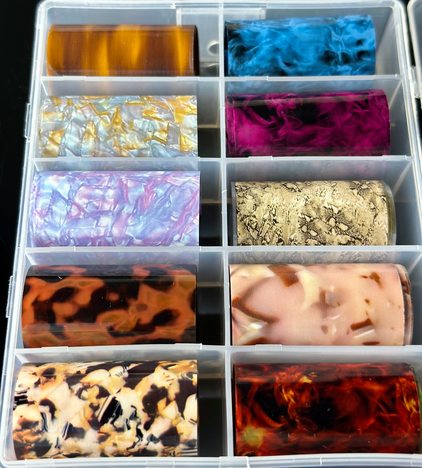 Animal printed transfer foil box