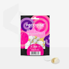 STALEKS White Disposable Files With A Soft Foam Layer For Pedicure Disc PODODISC STALEKS PRO M (50 Pcs)