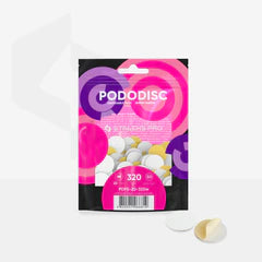 STALEKS White Disposable Files With A Soft Foam Layer For Pedicure Disc PODODISC STALEKS PRO M (50 Pcs)