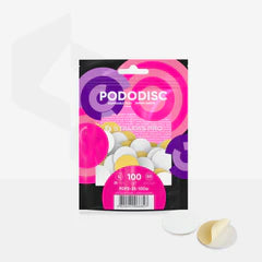 STALEKS White Disposable Files With A Soft Foam Layer For Pedicure Disc PODODISC STALEKS PRO L (50 Pcs)