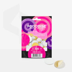 STALEKS White Disposable Files With A Soft Foam Layer For Pedicure Disc PODODISC STALEKS PRO L (50 Pcs)