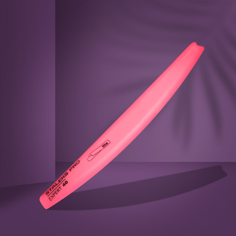 STALEKS Slanted plastic nail file, crescent (base) Staleks Pro Expert 40