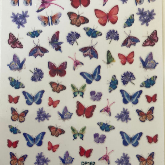 Holographic Butterfly's Nail Art stickers DP 162
