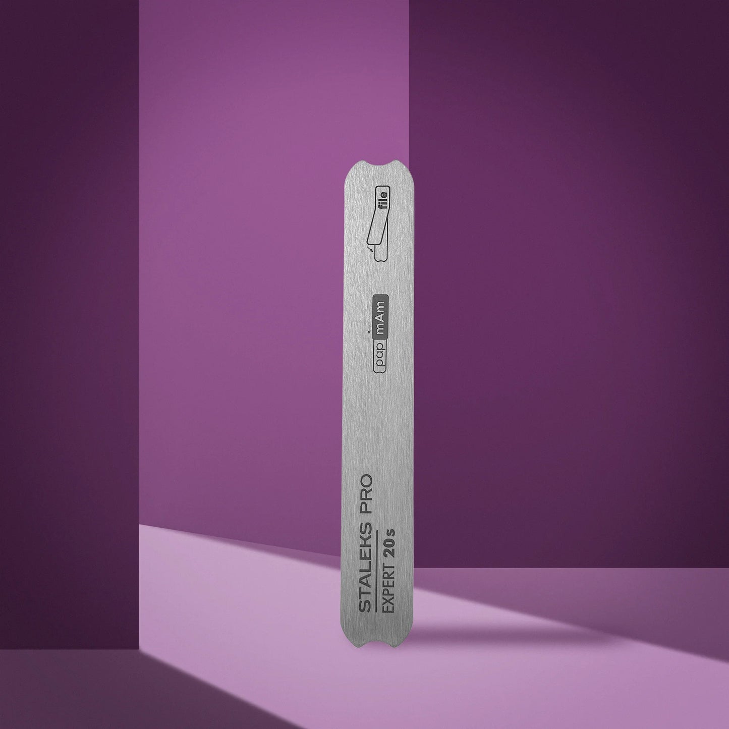 STALEKS Nail File Metal Straight (Base) EXPERT 130 Mm