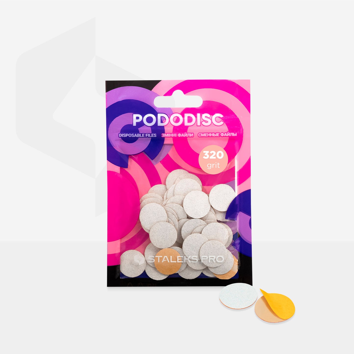 STALEKS PRO PODODISC White refill pads for pedicure disc
