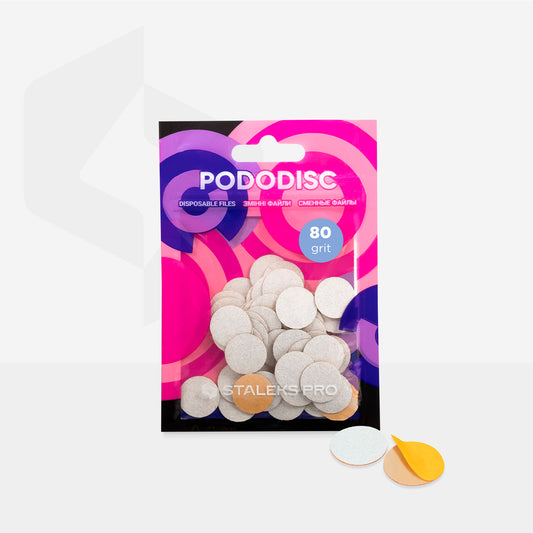STALEKS PRO PODODISC White refill pads for pedicure disc