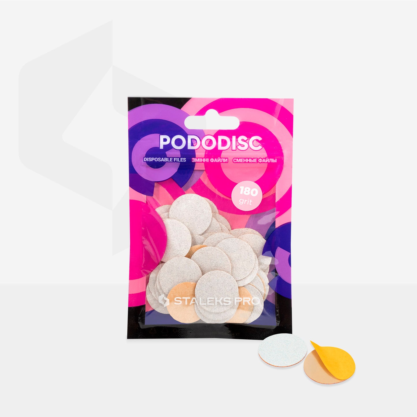 STALEKS PRO PODODISC White refill pads for pedicure disc