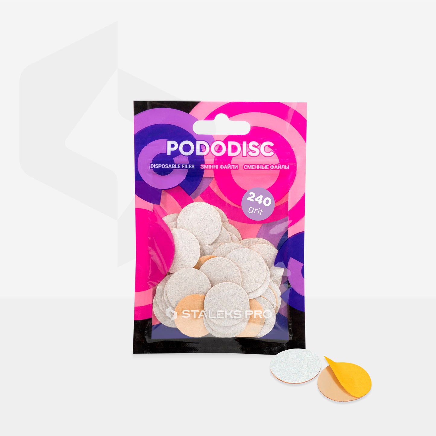 STALEKS PRO PODODISC White refill pads for pedicure disc