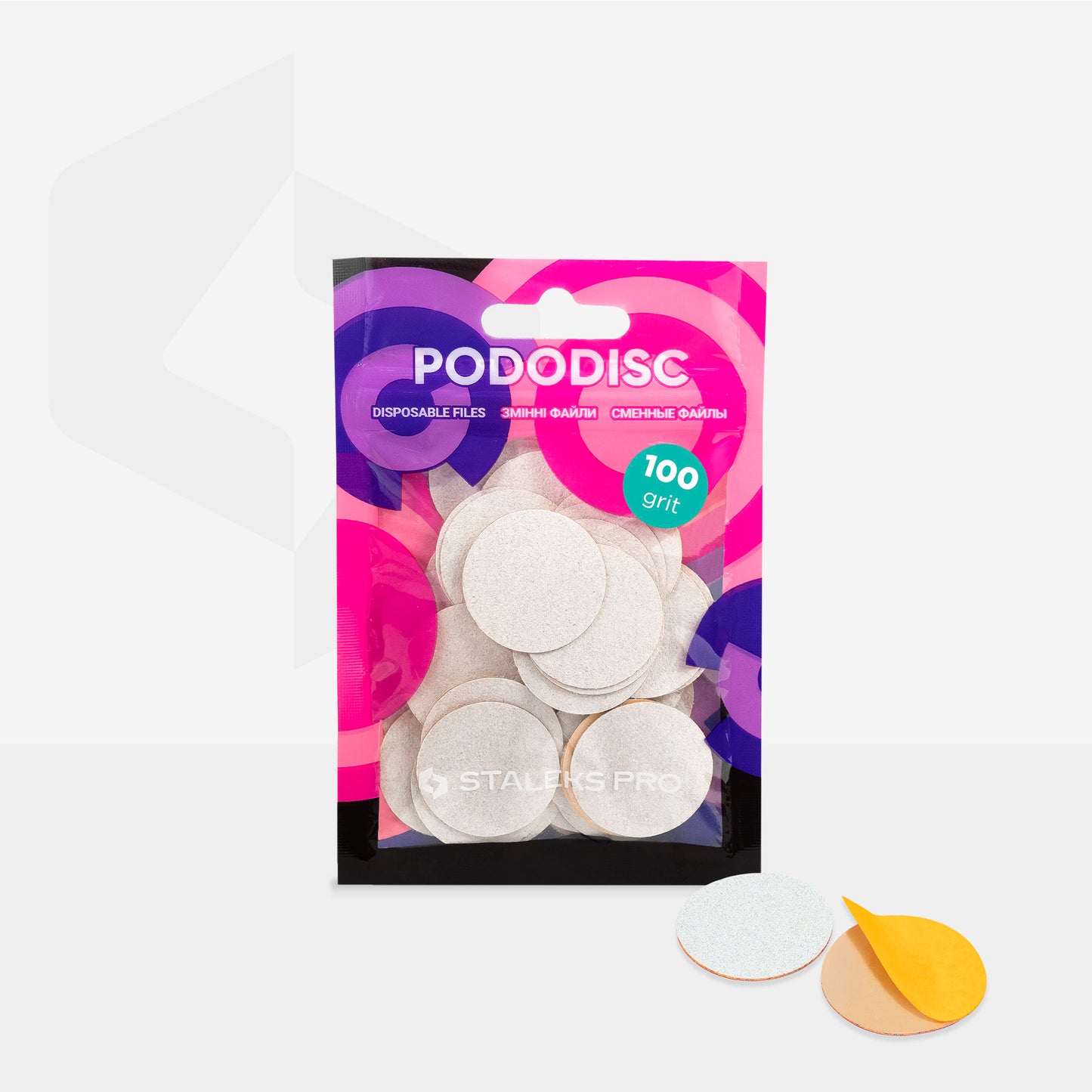 STALEKS PRO PODODISC White refill pads for pedicure disc
