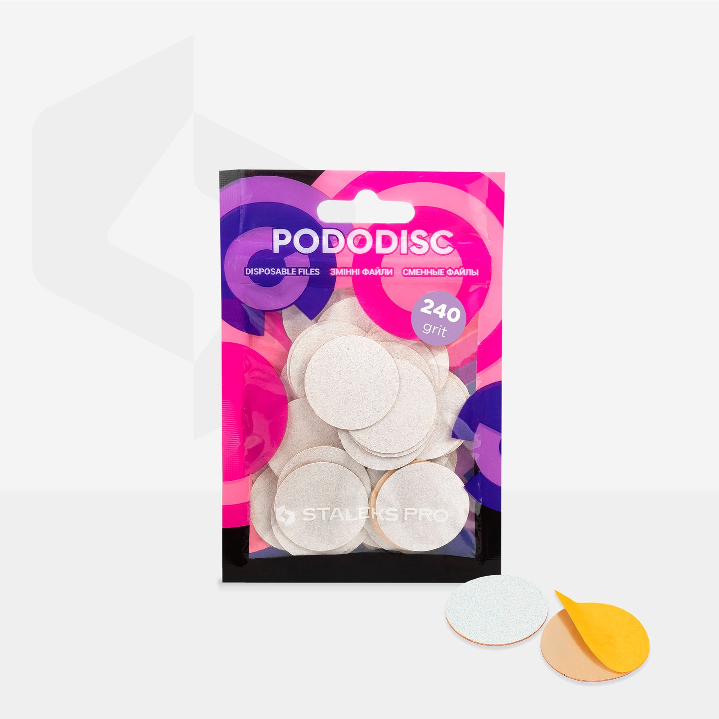 STALEKS PRO PODODISC White refill pads for pedicure disc