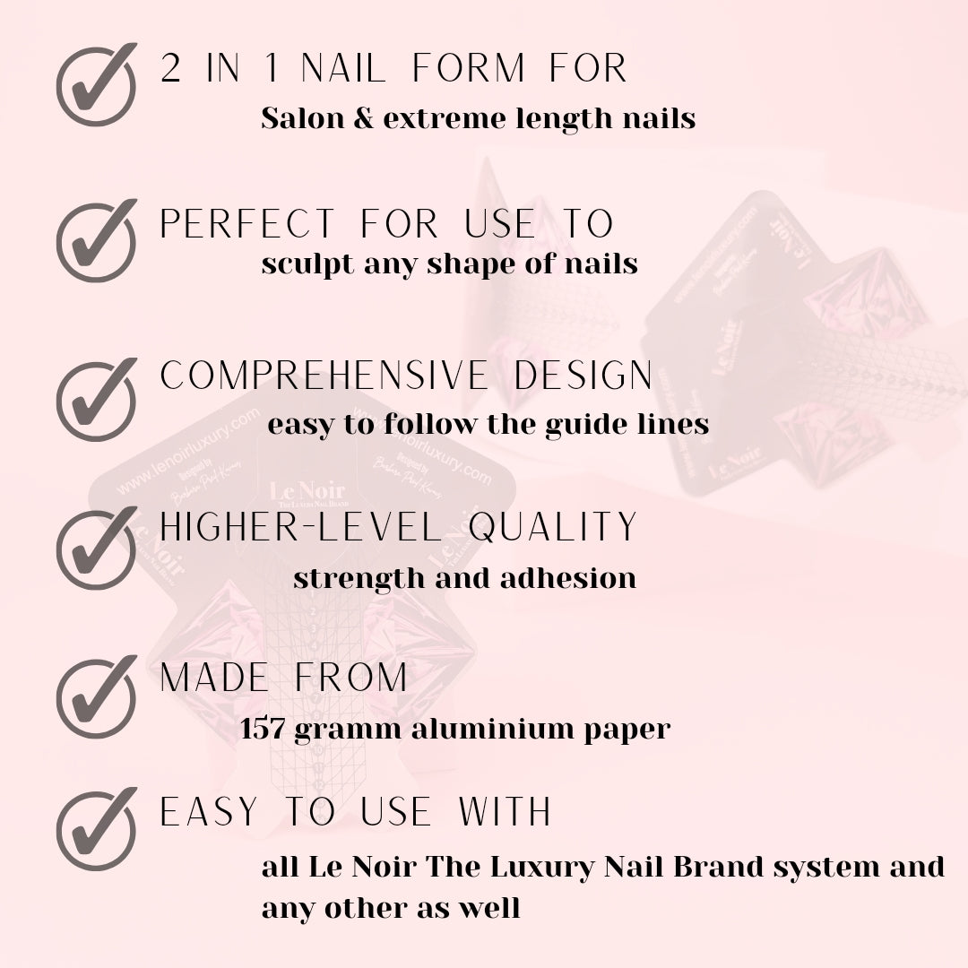 Luxury Diamond 2 in 1 nail Form