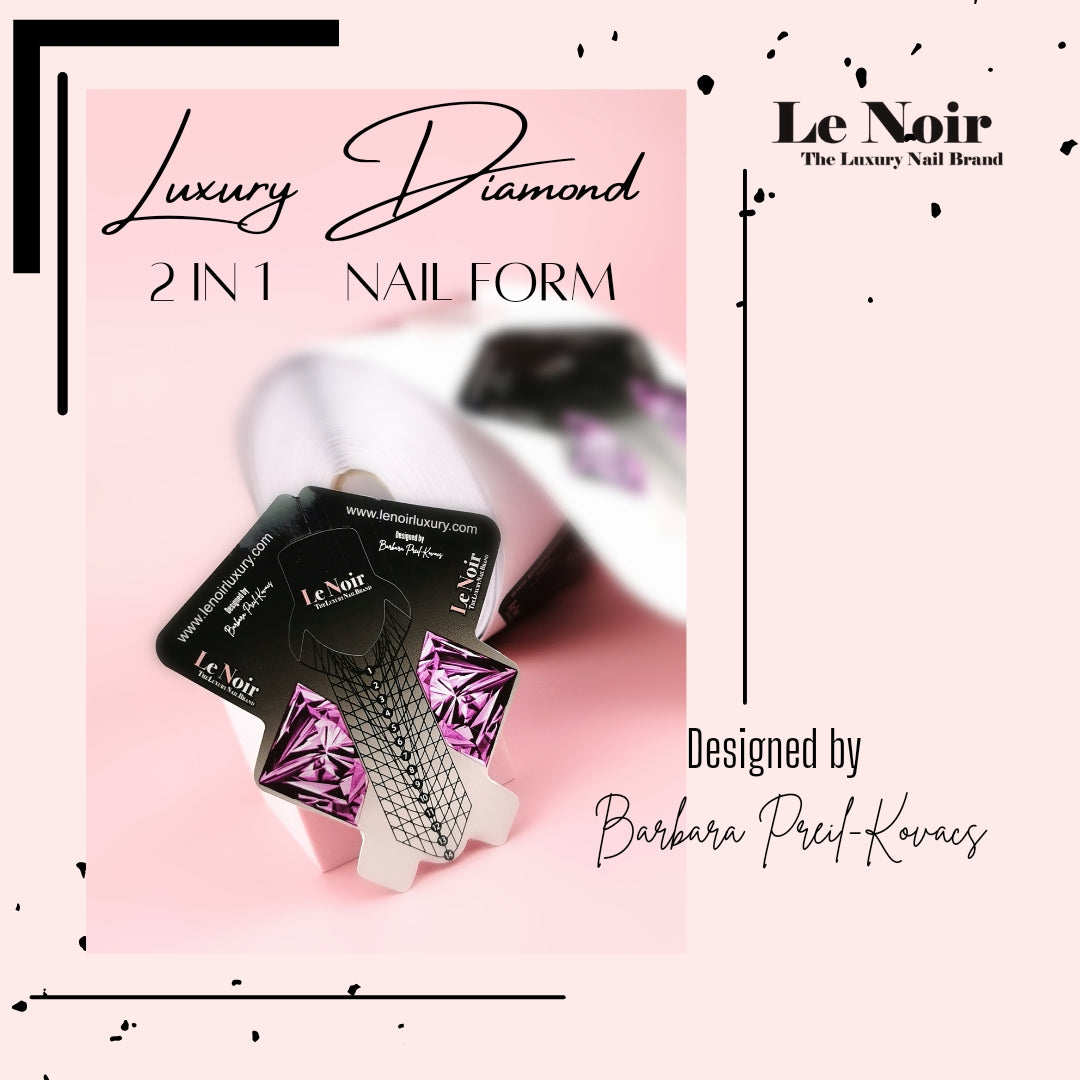 Luxury Diamond 2 in 1 nail Form
