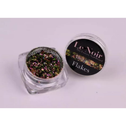 Flakes with holographic effects