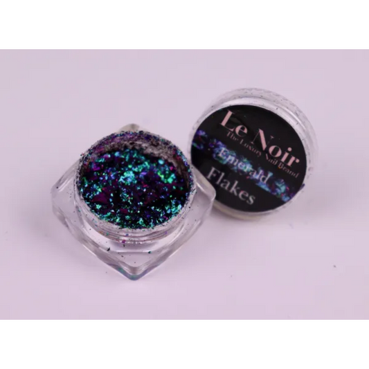 Flakes with holographic effects