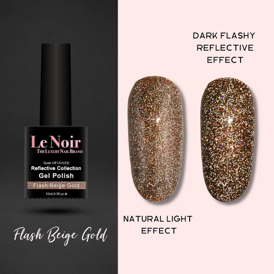 Gel Polish - Flash Beige Gold