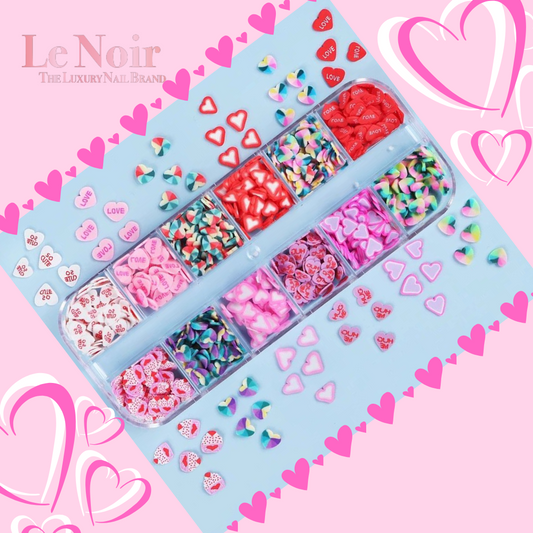 Valentine's Day Gum Nail Art
