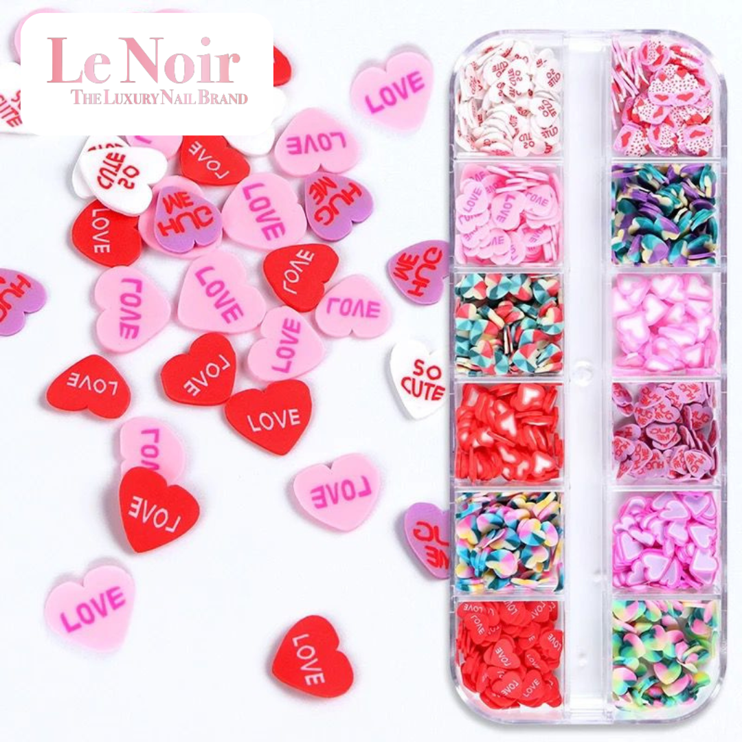Valentine's Day Gum Nail Art