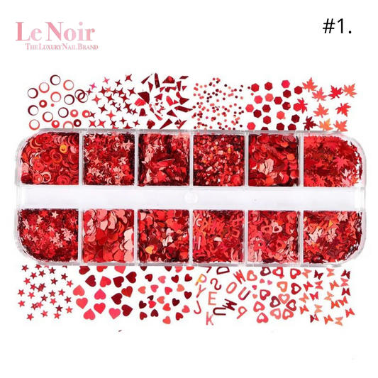 Holographic Valentine's Day Nail Art