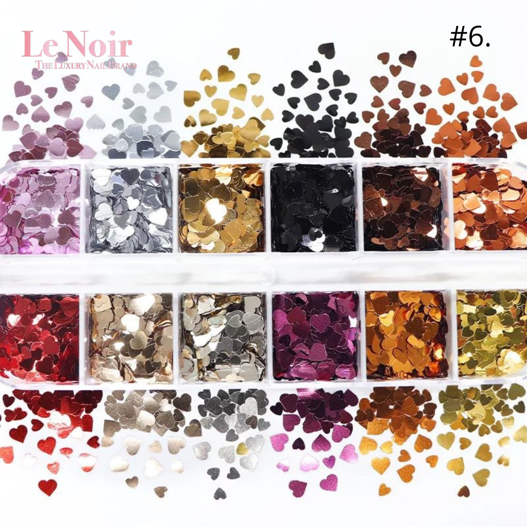 Holographic Valentine's Day Nail Art