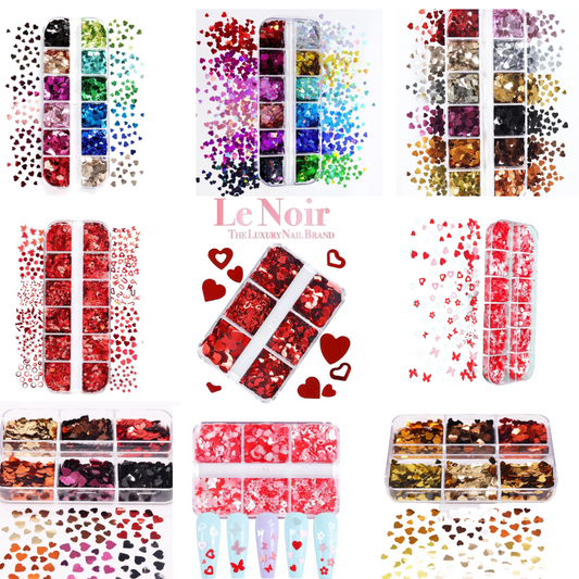 Holographic Valentine's Day Nail Art