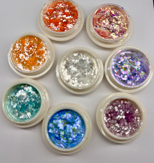 Opal nail foil flakes