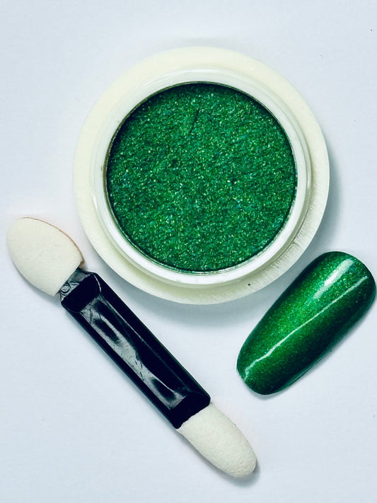 Holographic powder No7 Gross green