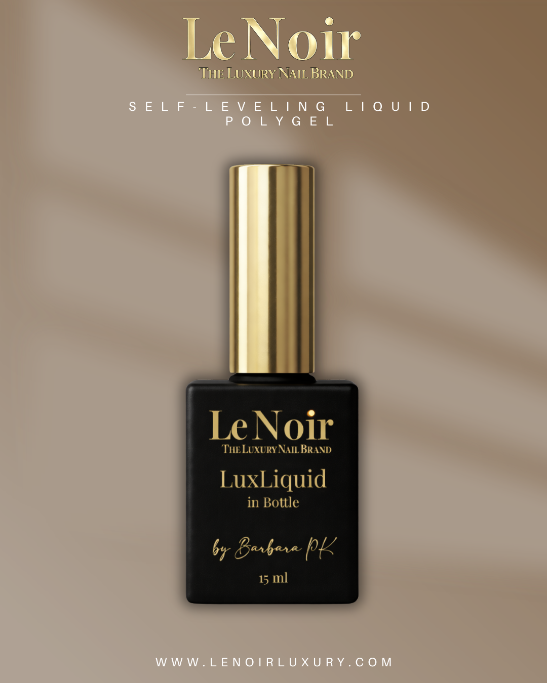 Luxliquid in Bottle by Barbara PK 15ml/ Self-Levelling Liquid Polygel