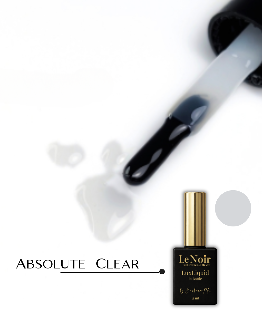 Luxliquid in Bottle by Barbara PK 15ml/ Self-Levelling Liquid Polygel