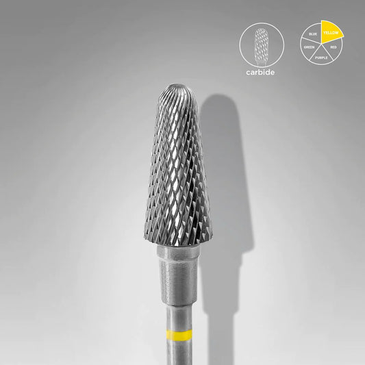 STACarbide Nail Drill Bit, "Frustum", Yellow, Head Diameter 6 Mm / Working Part 14 MmLEKS