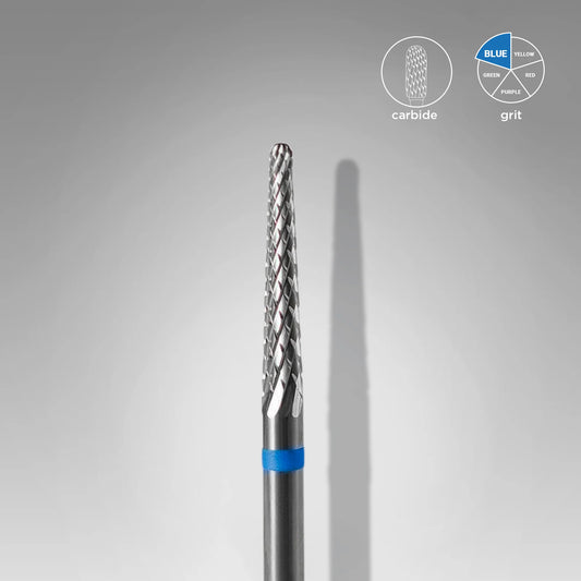 STALEKS Carbide Nail Drill Bit, "Cone" Blue, Diameter 2.3 Mm / Working Part 14 Mm