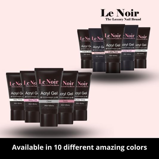 Le Noir The Luxury Nail Brand Acryl gels Poly gels