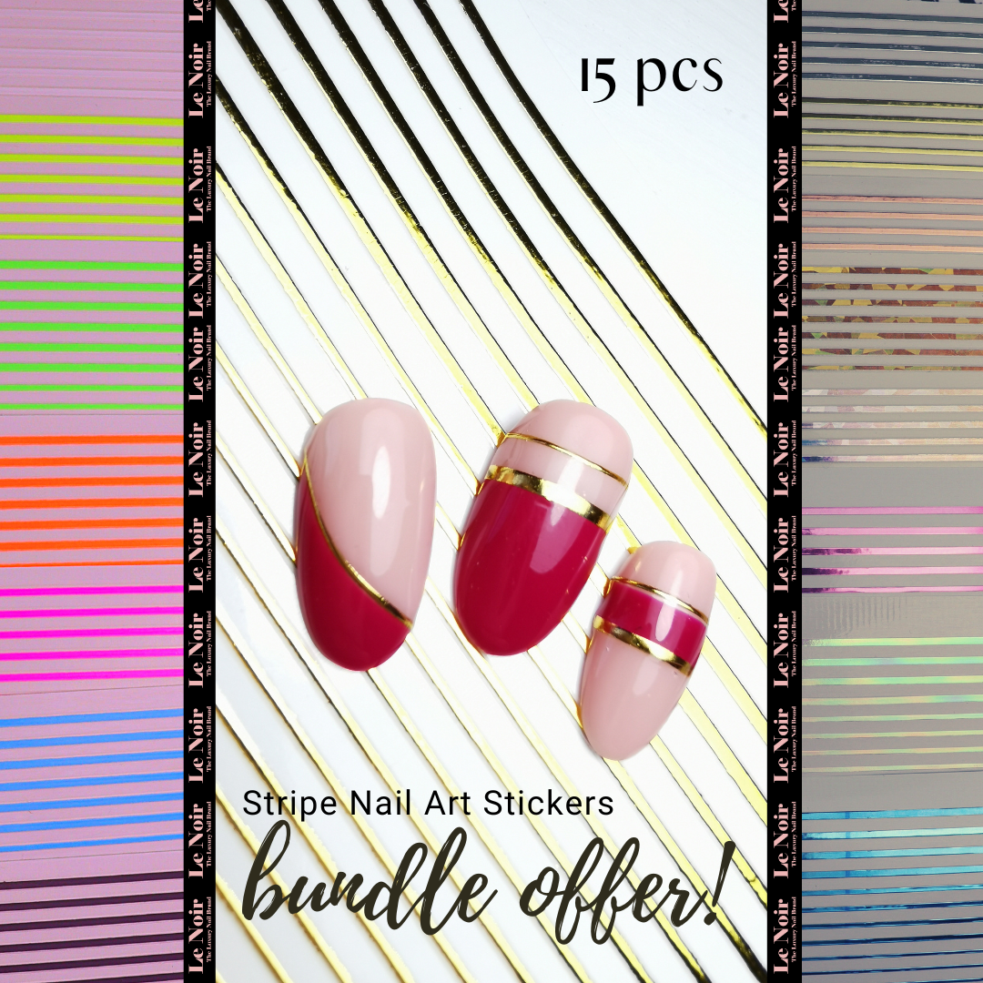 Stripe Nail Art Stickers